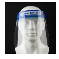 防护面罩透明PET耐高温防飞沫透明面罩 防雾面罩 全脸防护面罩