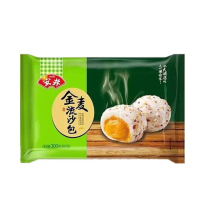 安井 金麦流沙包 包子 300g/袋 10个装 速冻面点 广式早餐点心
