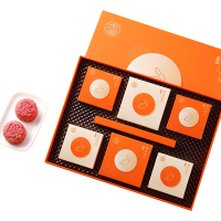 徐福记 月饼礼盒中秋节礼品6枚月饼礼包点心小吃 福月尚礼400g