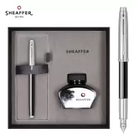 美国犀飞利(Sheaffer)钢笔 100系列 商务办公文具书写 0.5mmF尖练字笔签字笔钢笔墨水礼盒套装