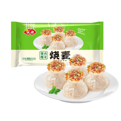 安井 猪肉糯米烧麦300g*2 速冻儿童早餐面点点心