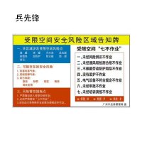 兵先锋 定制受限空间指示牌1.2*2.4米ZH