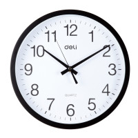 得力9005挂钟(黑)(只)30cm（12寸）