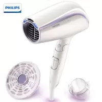 飞利浦(Philips)BHC203电吹风机 1600W功率6档温度风速折叠手柄负离子护发防毛躁 白色(单位:件)
