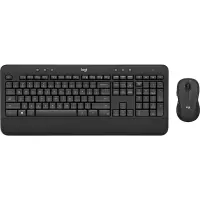 罗技 Logitech罗技(Logitech)MK545无线键鼠套装 黑色 防泼溅 优联 舒适掌托 游戏办公套装 黑色