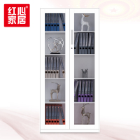 〖红心〗SHX79 加厚玻璃门文件柜 铁皮柜资料柜钢制办公柜W900*D400*H1850