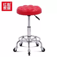〖红心〗SHX-12 黑色吧台椅坐垫凳子吧椅高脚圆吧台凳吧凳(带轮)