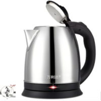 万利达 电热水壶 不锈钢 大容量 自动断电快速烧水