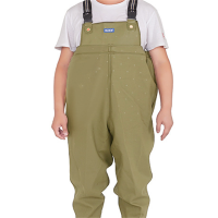 野成裕星半身无口袋连体钓鱼下水裤捕捞抓鱼背带皮叉浅黄五星背带不加口袋