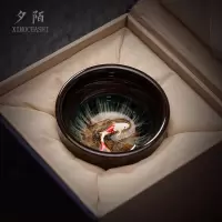 单个浮雕鱼变杯- 灯笼款