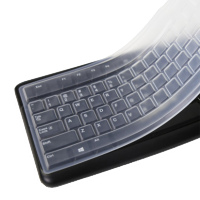 dm 通用型台式机电脑键盘保护膜 联想104键 双飞燕罗技雷柏透明 防尘罩套 2个装(单位:件)
