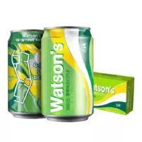 屈臣氏(Watsons)香草味苏打汽水 330ml*24罐 整箱装