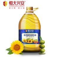 恒大兴安 葵花籽橄榄调和油4L植物食用油 乌克兰进口葵花籽混合西班牙橄榄油
