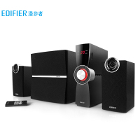 漫步者(EDIFIER)C2X 外置功放 电脑音箱 黑色全木质音箱 音响