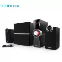 漫步者(EDIFIER)C2X 外置功放 电脑音箱 黑色全木质音箱 音响