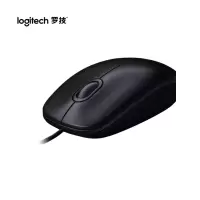 罗技(Logitech)M100r 有线鼠标 商务办公鼠标 家用对称鼠标 黑色