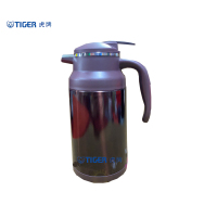 虎牌(tiger) 保温壶家用热水瓶大容量办公水壶不锈钢暖水瓶咖啡壶保温瓶 1.9L 酒红色