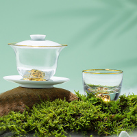 个杯堂 茶杯茶具功夫茶具玻璃白瓷茶器茶碗
