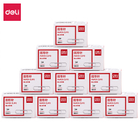 得力(deli) 0018 回形针3#金属曲别针 镀镍防锈曲别针100枚/盒 10盒装