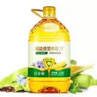 福益德(FUEDER) 物理压榨玉米亚麻籽油 调和油 1.8L