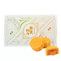 华美燕窝流心奶月饼400g