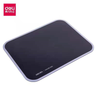 得力 (deli)舒适耐磨树脂鼠标垫 办公游戏鼠标垫 280*220mm 黑色2227