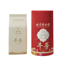 北京同仁堂牛蒡茶正品搭牛膀榜棒根新鲜非野生特级黄金牛旁片