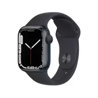 Apple Watch Series 7 GPS版 45mm 午夜色铝金属表壳 午夜色运动型表带