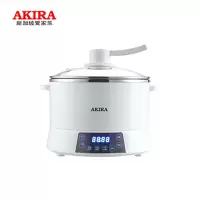 爱家乐（AKIRA）电饭煲自动升降电火锅电蒸锅家用多功能料理锅电煮锅电热锅海鲜蒸汽锅D9 白色