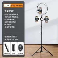 塔菲克(TAFIQ)手机直播支架三脚360度旋转vlog网红自拍照拍摄神器多功能210cm三机位收纳袋蓝牙遥控10寸灯