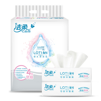 洁柔(C&S) JR064-01N 婴儿抽纸 （WB1） Lotion系列 三层100抽*4包 抽取式纸巾面纸餐巾纸