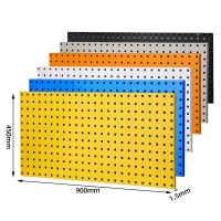 尔迈 五金工具挂板墙面收纳洞板展示架方孔挂板挂钩工具挂架