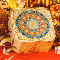 故宫 双层八方盒·金阁 中秋月饼组合 400g/盒