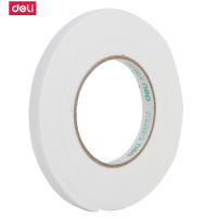 得力(deli) 30410海绵胶泡棉双面胶12mm*5y双面胶带学生办公强力泡沫胶 20个装