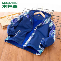 [直营]木林森(MULINSEN)男女童装夹克中大童19春秋冬新款儿童拉链外套宝宝衣服户外休闲衣