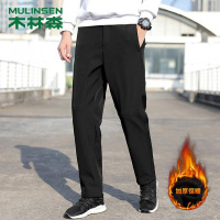[直营]木林森(MULINSEN)男加绒加厚女户外徒步耐磨秋冬季防风防泼水登山软壳裤