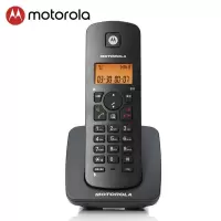摩托罗拉(MOTOROLA)C4200HC电话机子机 数字无绳电话机 无线座机 办公家用 免提 来电显示 低辐射 黑色