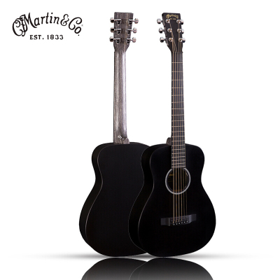 马丁(MARTIN)LX BLACK民谣吉他旅行吉他34英寸全黑色HPL小吉它原装进口