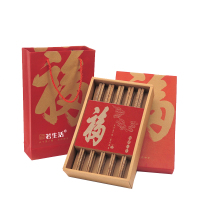 若生活 98024 全家福鸡翅木筷子礼品定制套装 可定制企业LOGO