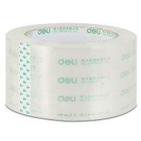 得力(deli) 30322封箱胶带60mm*50y*50um 透明 6卷/筒