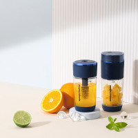 摩飞电器 榨汁机果汁机气泡果汁杯榨汁杯家用便携式水果榨汁机 MR9801蓝色 S