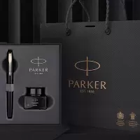 派克（PARKER）钢笔 签字墨水笔 威雅XL黑金夹墨水笔+小墨水礼盒
