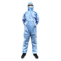 振德一次性医用隔离衣医护医疗连体全身隔离防护服透气带帽子手术阻隔细菌