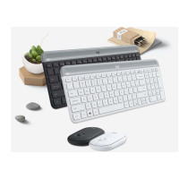 罗技(Logitech) 便携无线键鼠套装 MK470键盘 鼠标 黑色白色可自选