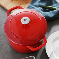 双立人(ZWILLING) SA-P010 双立人铸铁锅(20厘米红色)