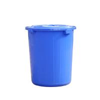 DP 室外环保分类塑料带盖环卫 户外垃圾桶 蓝色