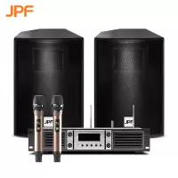 优必盛JPF F08音箱AV-26三合一功放音响套装大功率KTV卡拉OK家用商用影院音响组合