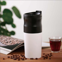 MASADA电动磨豆机咖啡豆研磨手冲一体小型家用出行电动咖啡机咖啡杯白色