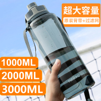 富光(FUGUANG) 运动水杯 富光塑料水杯 600ml 灰色 gk