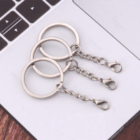 ZDET 钥匙环 25光圈+1.2线4节扭链+12MM合金龙虾扣 镍色(个)